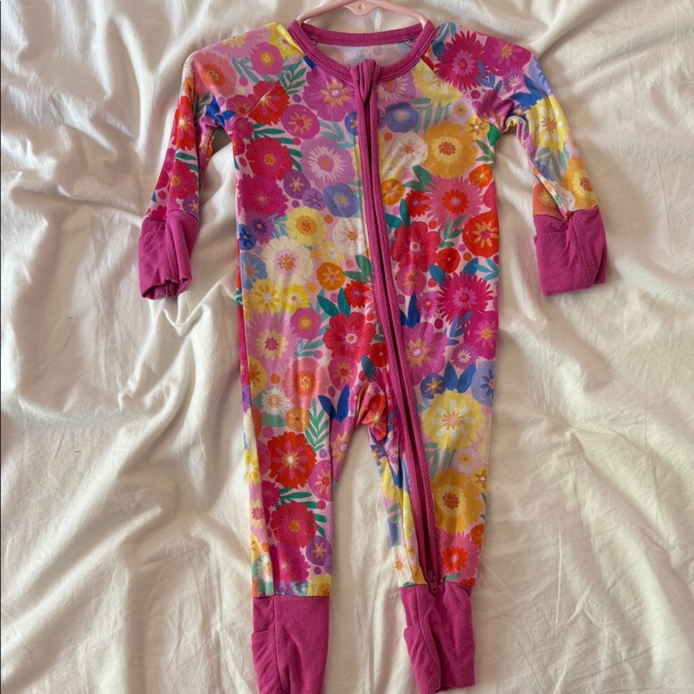 Little Sleepies Colorful Floral Footie